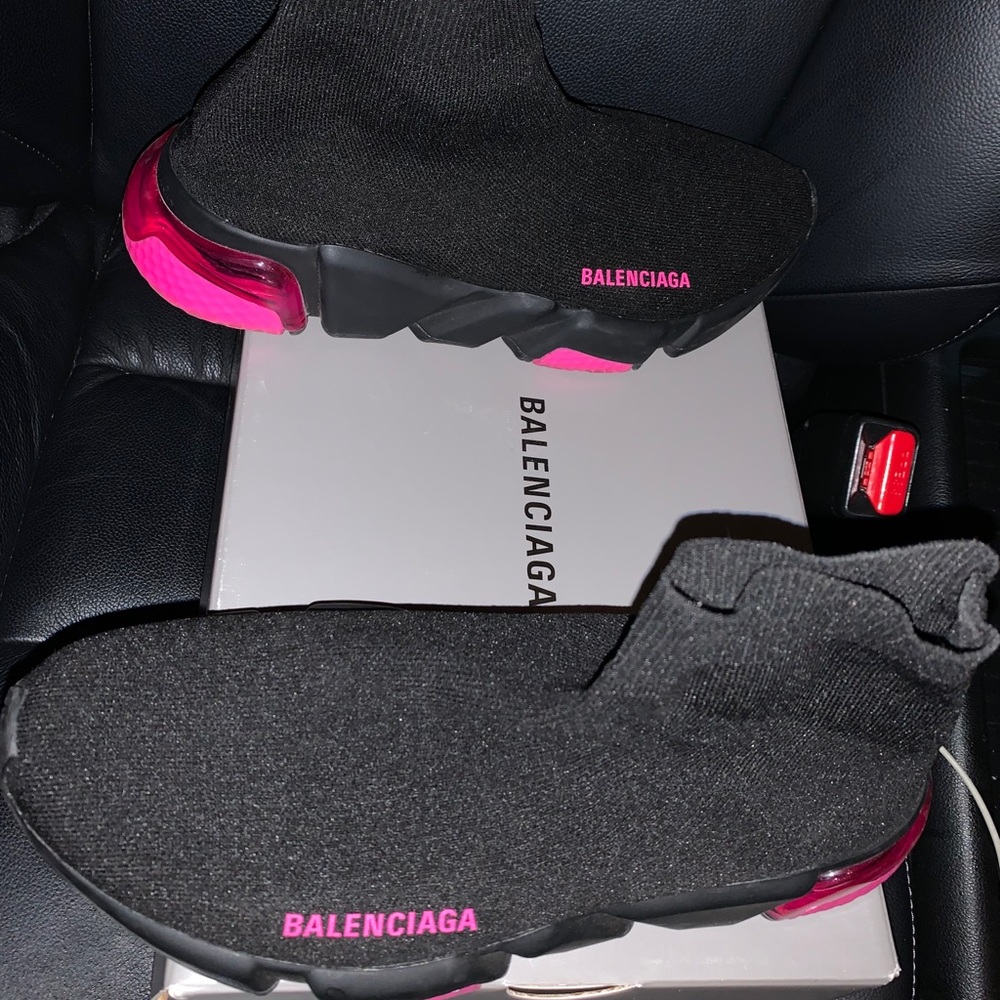 Balenciaga speed sock trainers two tone